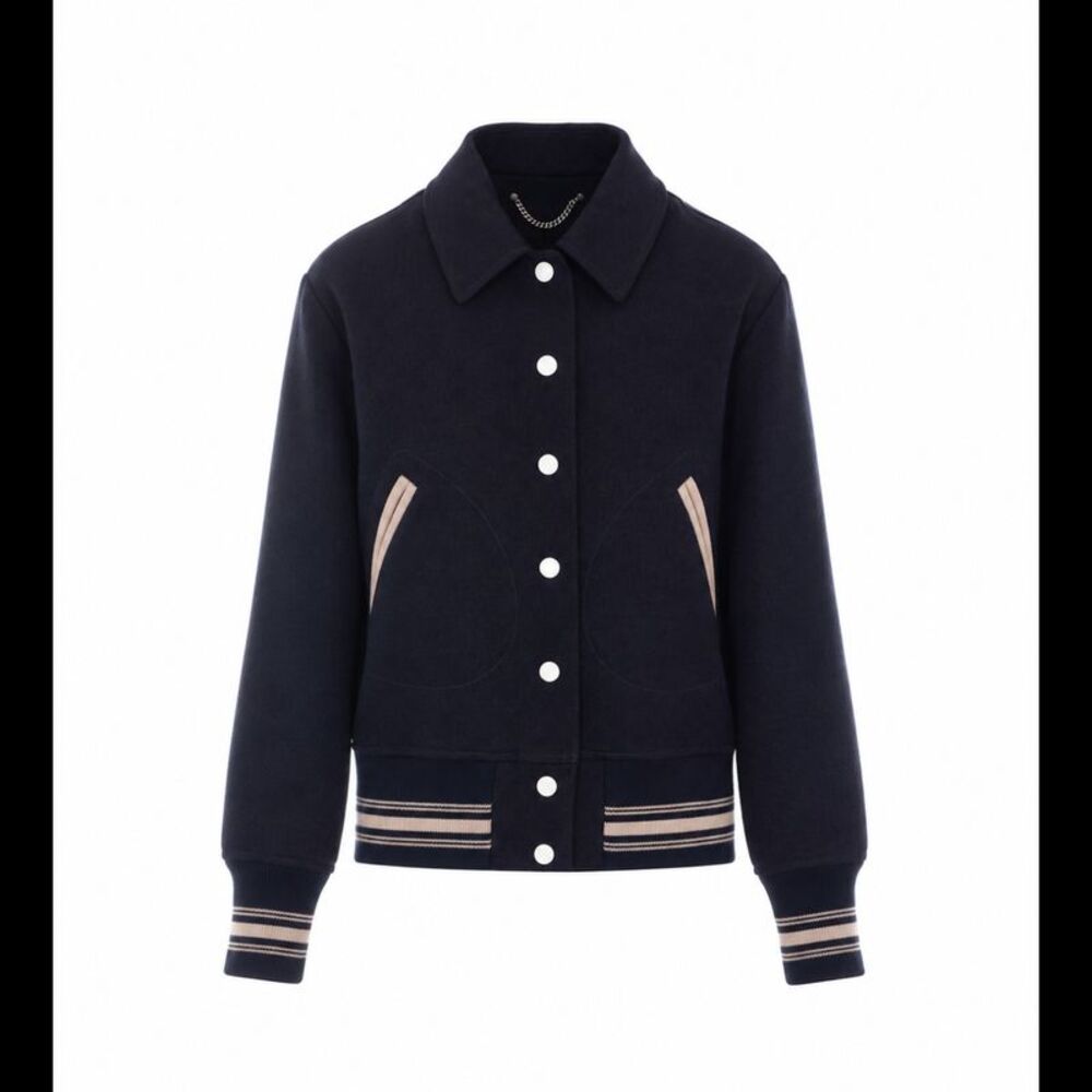 Golden Goose Women Journey Bomber Jacket With Logo
